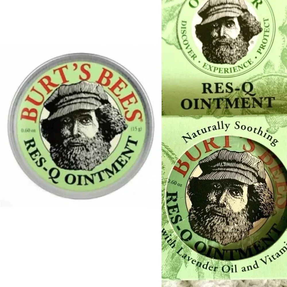 Burt's Bees Outdoor Res-Q Ointment With Lavender Oil & Vitamin E 0.6 oz Tin NEW